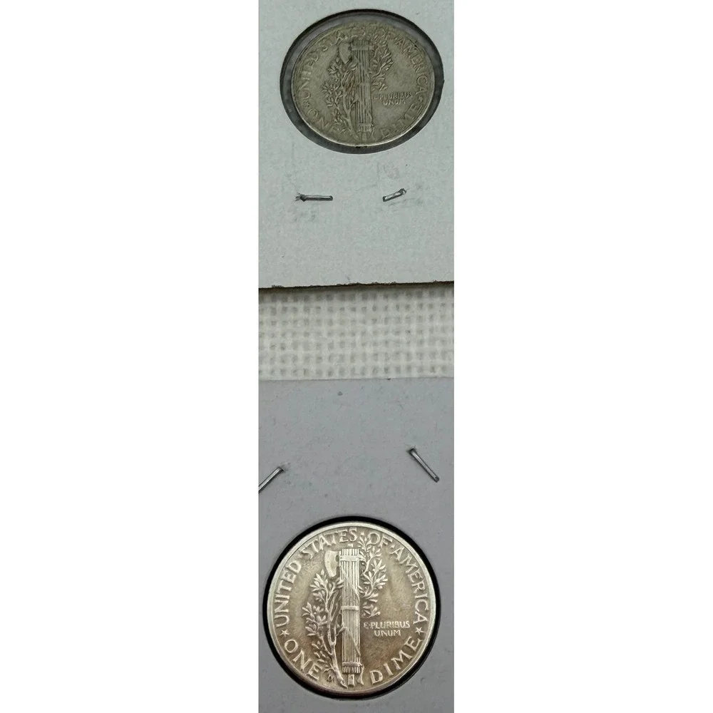 Mercury Silver Dime Lot 1941S 1942 1944 1945D Merc Liberty 90% Silver 4 coins